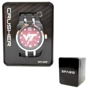 Virginia Tech Hokies Sparo Watch Jewelry Crusher Rico Wrist Band NCAA New Black